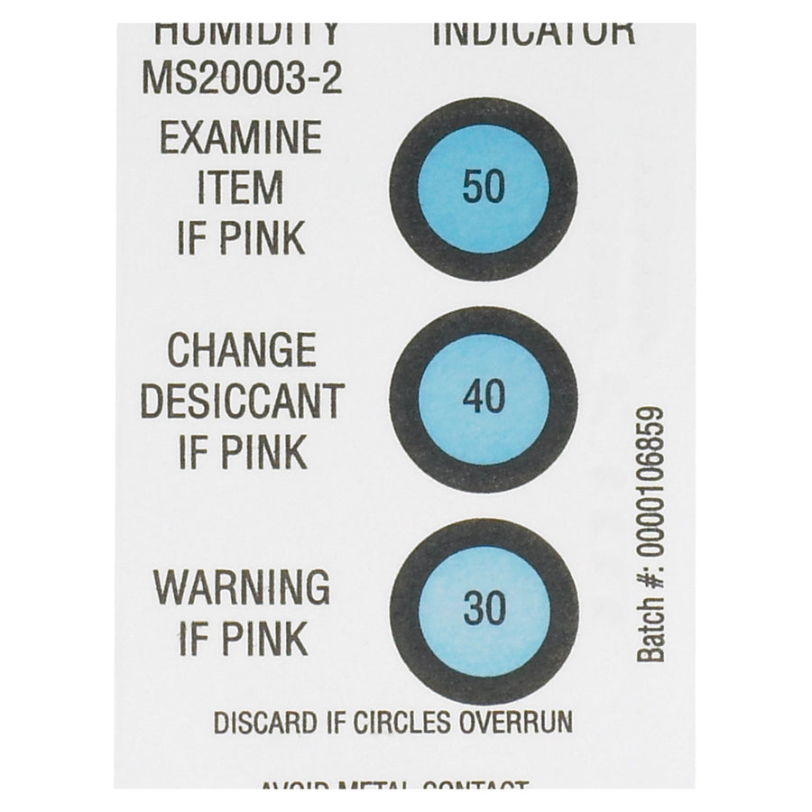 3x2 Paper Humidity Indicators 125/Case DES160