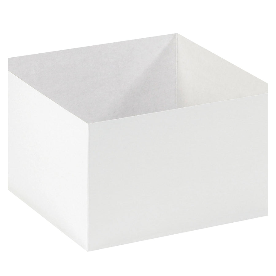 10x10x6 White Chipboard Gift Box Bottoms 50/Case DGB10106W