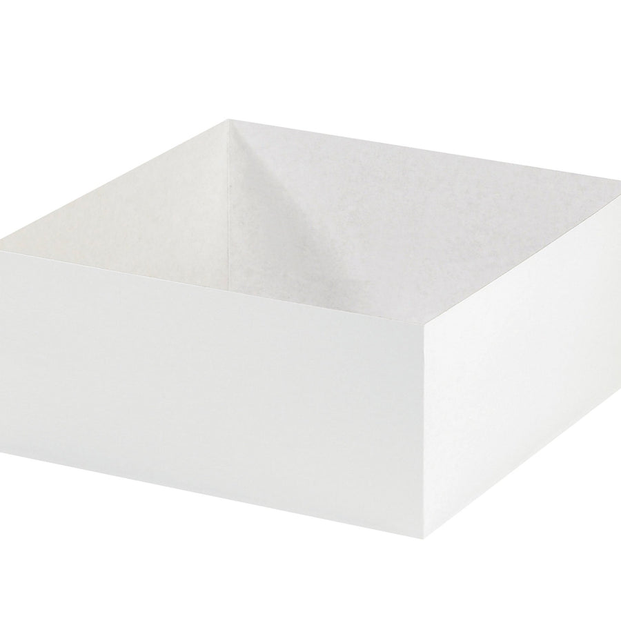 14x14x6 White Chipboard Flat-Ship Gift Box Bottoms 50/Case DGB14146W