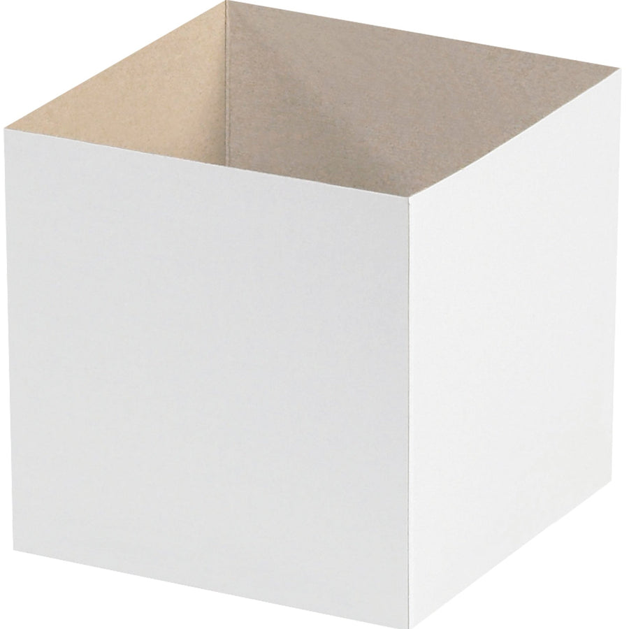 6x6x6 White Chipboard Flat-Ship Gift Box Bottoms 50/Case DGB666W