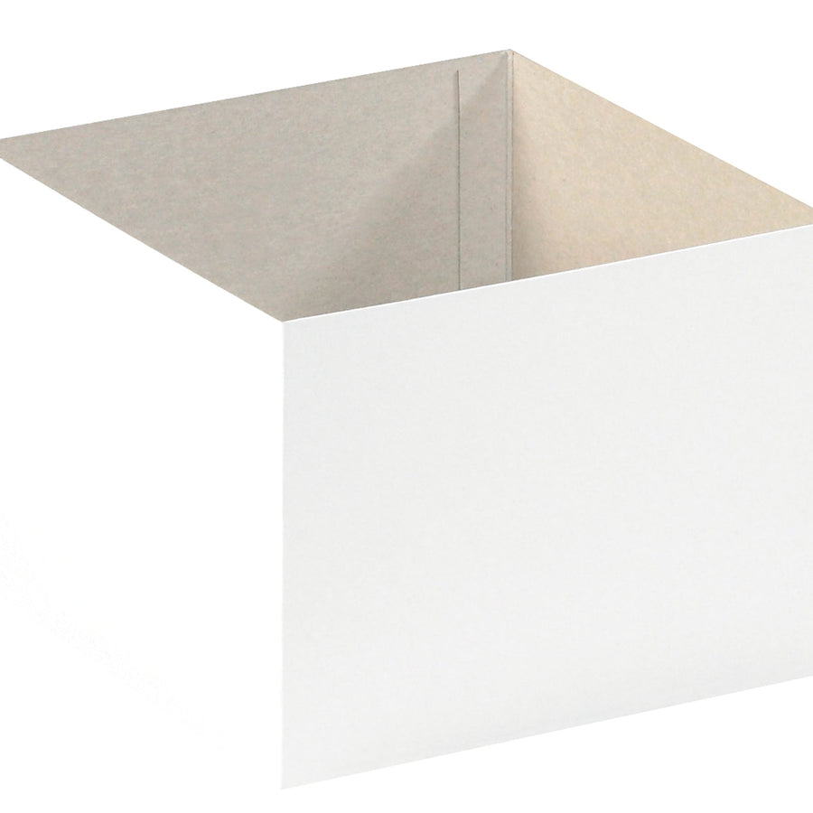 8x8x6 White High-Gloss Deluxe Gift Box Bottoms 50/Case DGB886W
