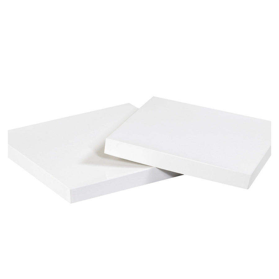 10x10 White Fibreboard Deluxe Gift Box Lids 50/Case DGBL1010W