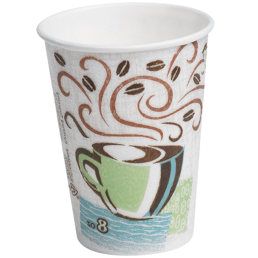 8 oz Insulated Paper Cups 500/Case DIX400