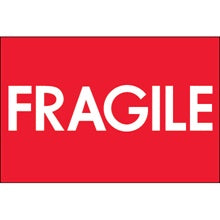 2x3 Fragile High Gloss Labels 500/Roll
