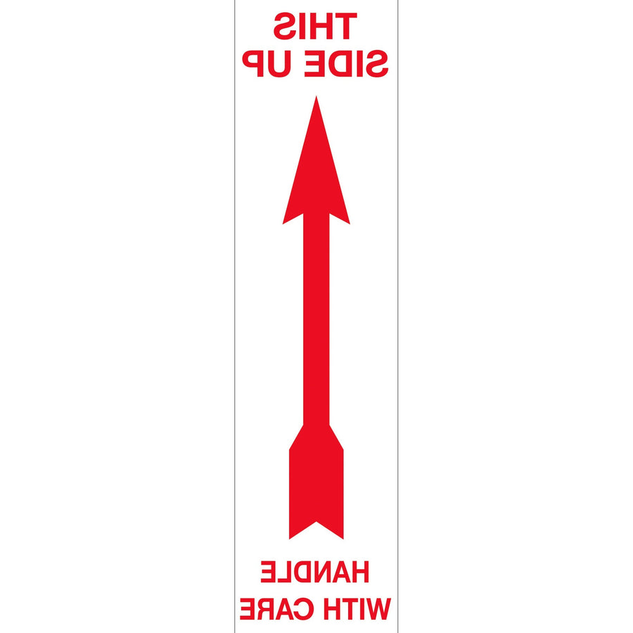 2x8 Red/White Up Arrow Labels 500/Roll DL1130 - alias listing