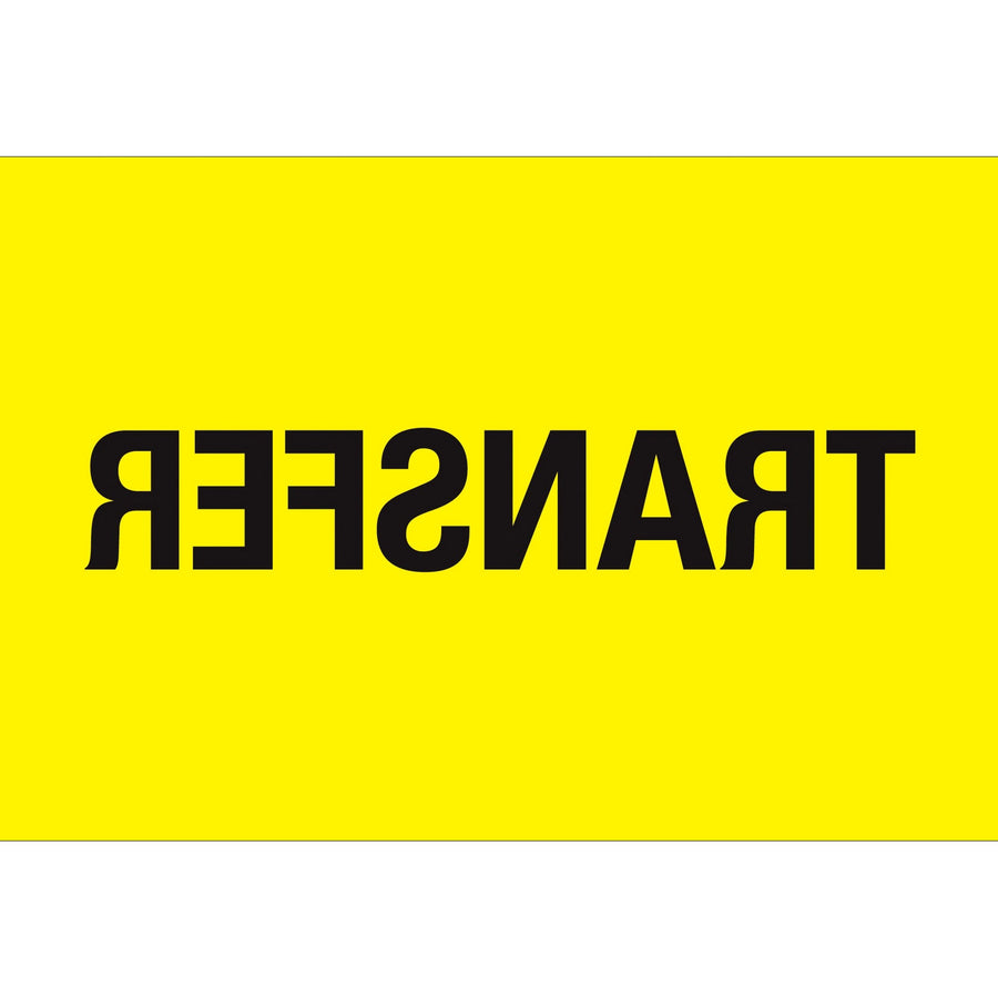 2x3 Fluorescent Yellow Transfer Labels 500/Roll DL1139