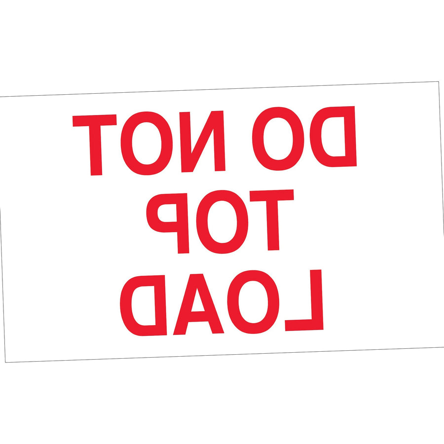 3x5 Red/White Do Not Top Load Labels Semi-Gloss 500/Roll DL1220 - alias listing