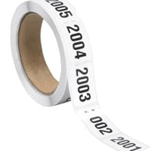 1x1.5 Consecutive Numbered Labels 2001-2500 500/Roll DL1245 - alias listing