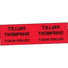 3x10 Pallet Shipment Deliver Intact Fluorescent Red Labels 500/Roll DL1330 - alias listing