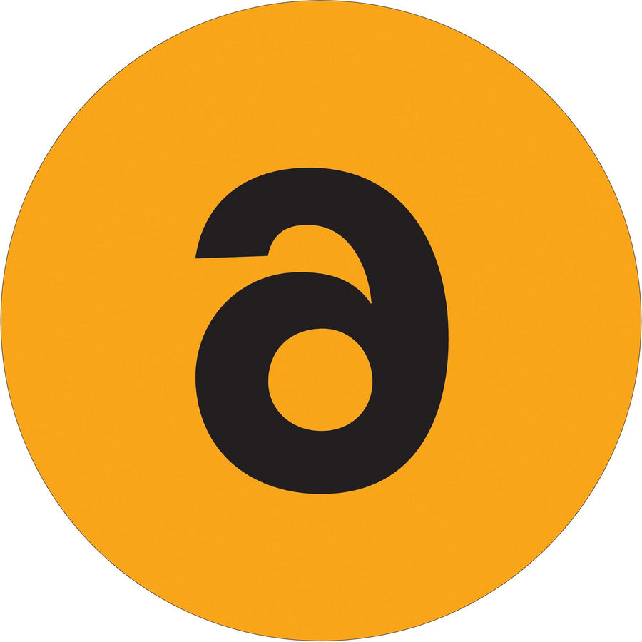3 in Fluorescent Orange Circle Number Labels 500/Roll DL1346 - alias listing