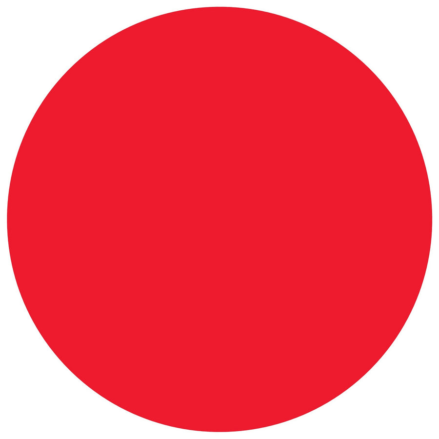 3/4 in Fluorescent Red Removable Circle Labels 500/Roll DL1388FR - alias listing