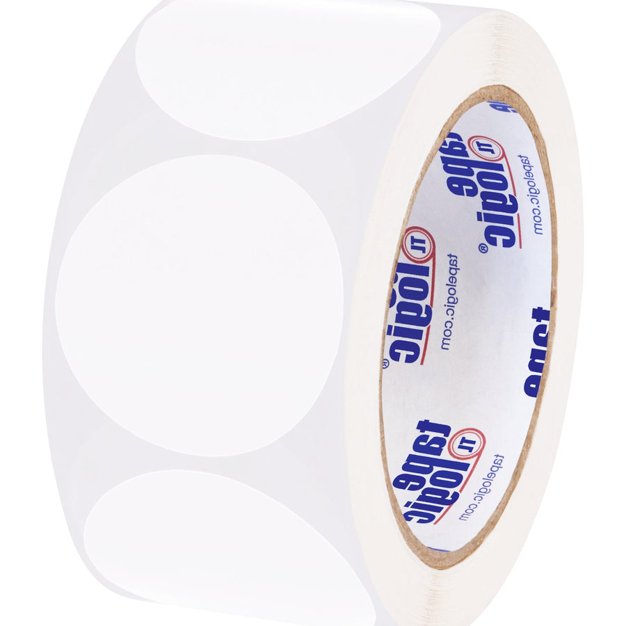 2 in White Removable Circle Labels 500/Roll DL1390WH - alias listing