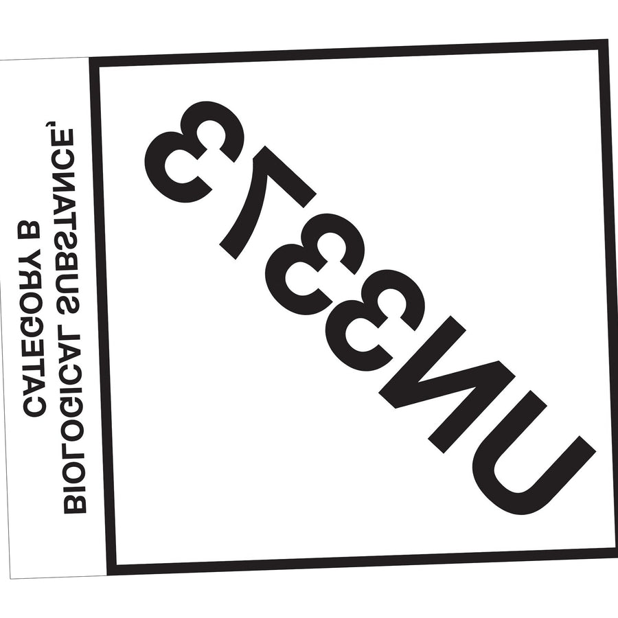 4x4.75 UN3373 Biological Substance Category B Labels Semi-Gloss 500/Roll DL1404 - alias listing