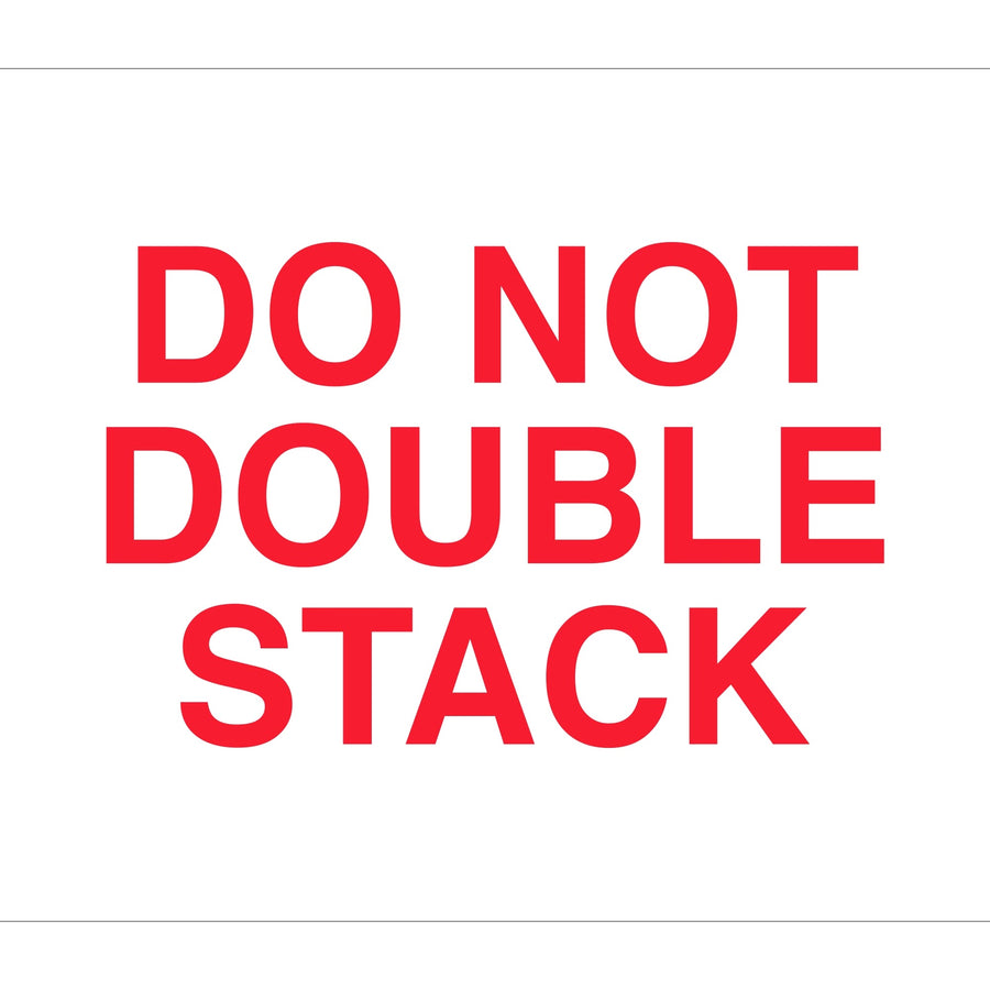 8x10 Do Not Double Stack Labels High Gloss Paper 250/Roll DL1630 - alias listing