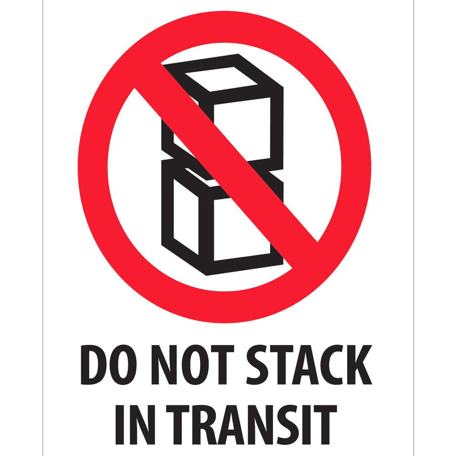 3x4 Do Not Stack In Transit Labels 500/Roll DL2150 - alias listing