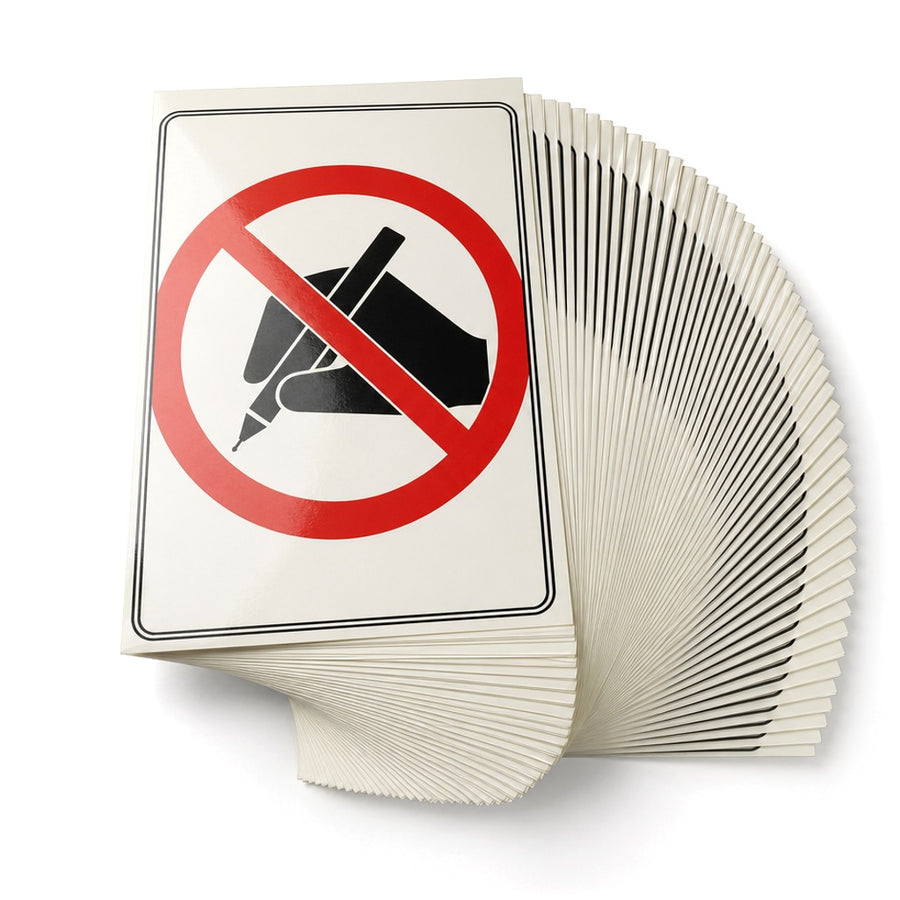 6x10 Do Not Sign For Shipment Labels High Gloss DL2451 - alias listing