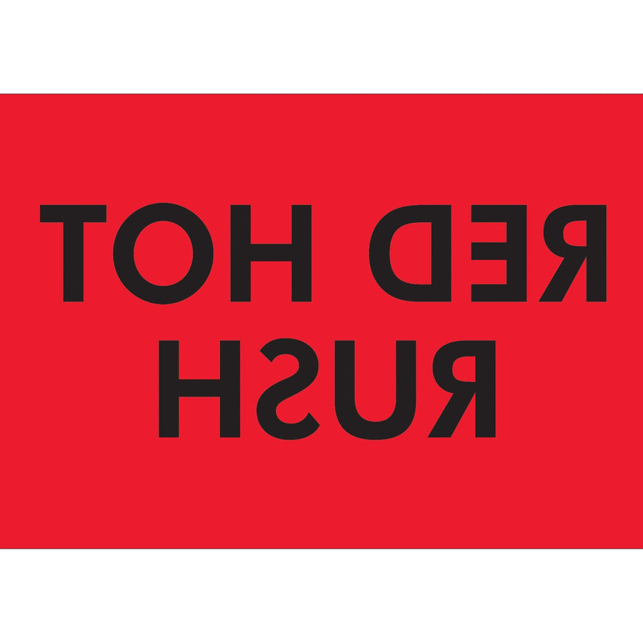 2x3 Fluorescent Red Semi-Gloss Shipping Labels 500/Roll DL3631 - alias listing