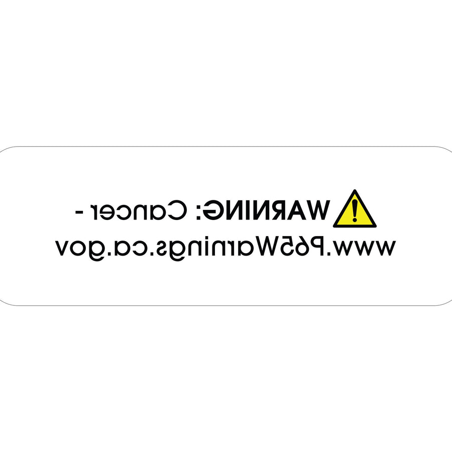 1.5x0.5 Prop 65 Warning Labels Paper 500/Roll DL4500