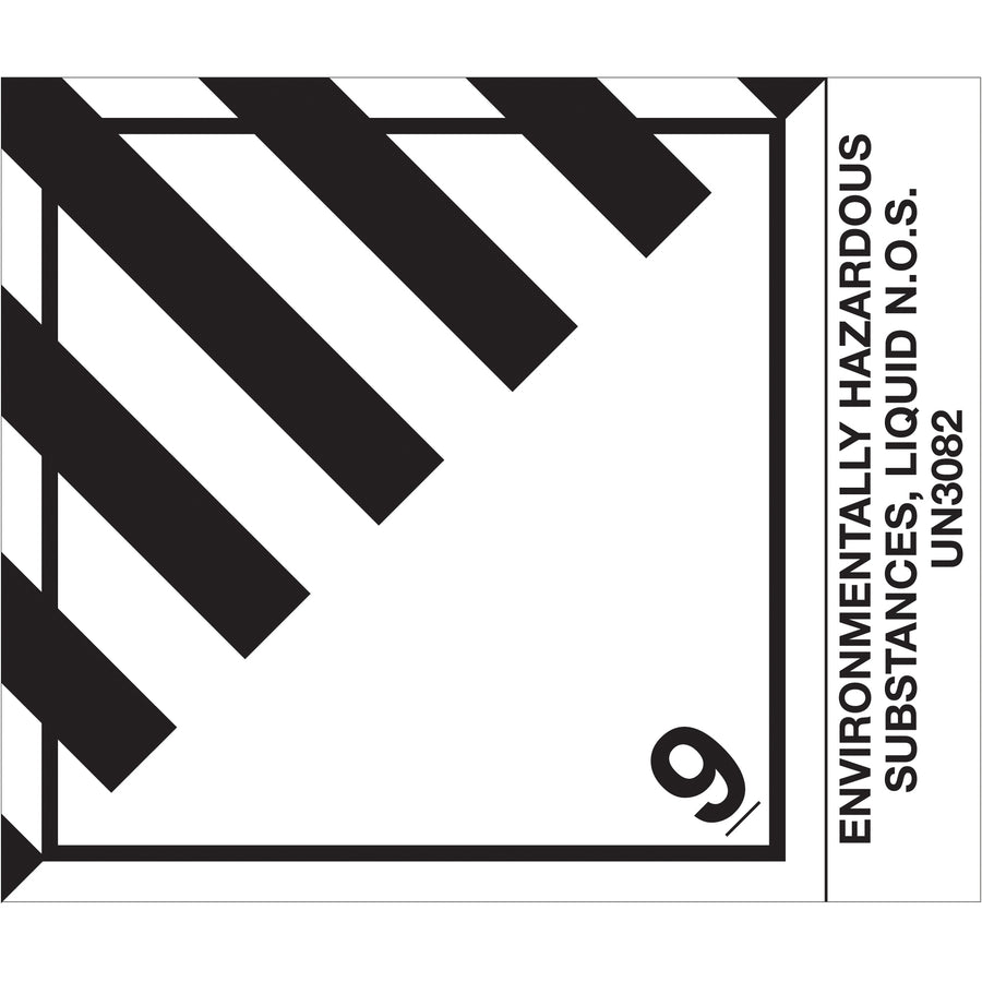 4x4 3/4" ENV HAZ SUB Liquid D.O.T Labels - Semi-Gloss, Roll of 500