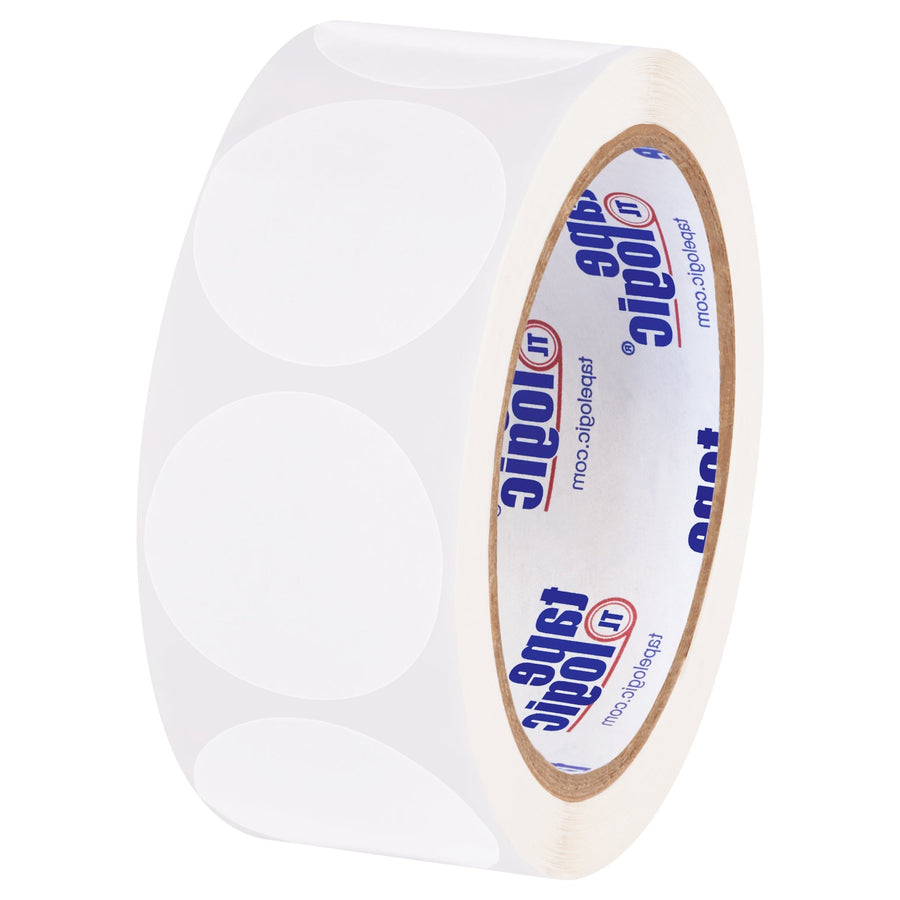 1.5 in White Paper Circle Inventory Labels 500/Roll DL612E - alias listing