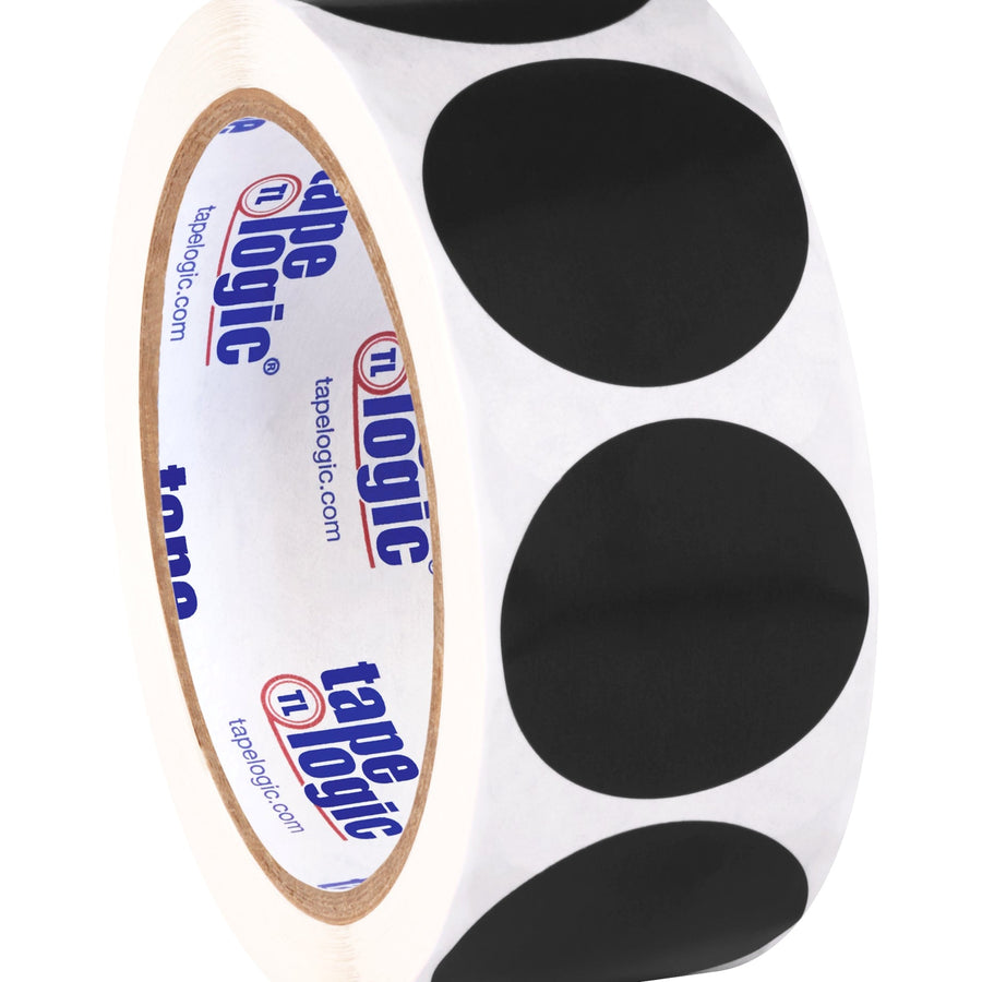 1.5 in Black Circle Inventory Labels Paper 500/Roll DL612F - alias listing