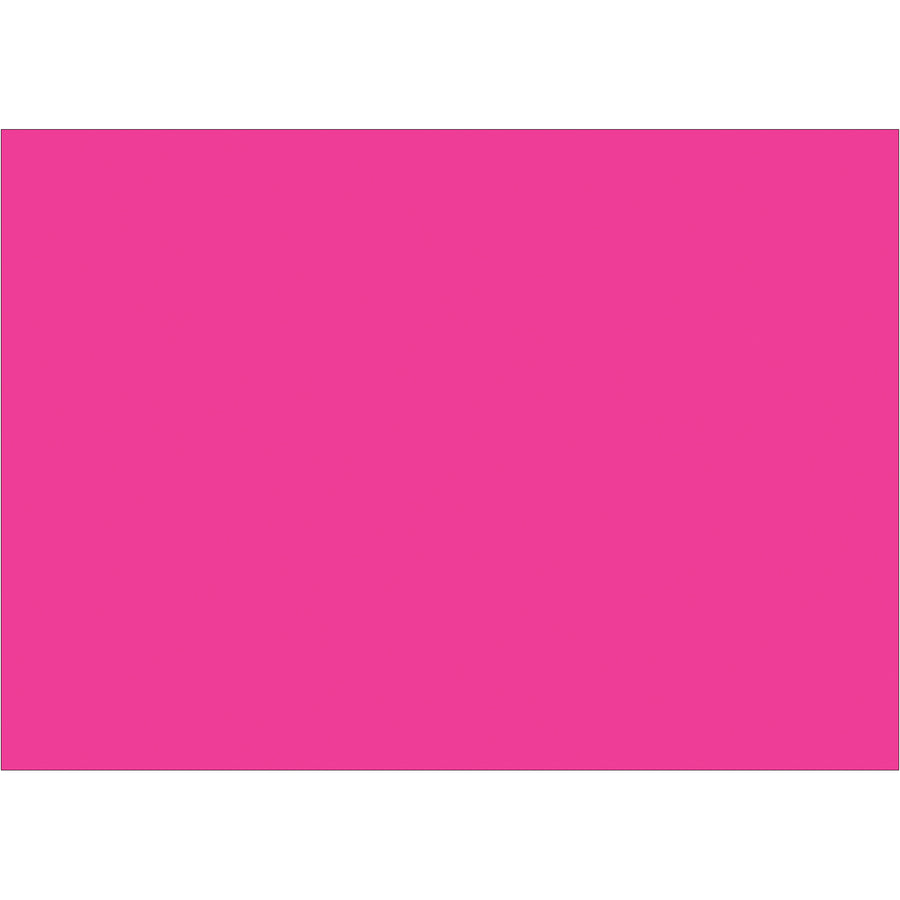 Bright fluorescent pink 5x7" inventory labels on easy-to-use 500-label rolls. Pen and marker-friendly paper stock ensures legible, durable marking for warehouse and logistics operations. Compatible with Packrift tabletop and wall-mount label dispensers for streamlined application.
