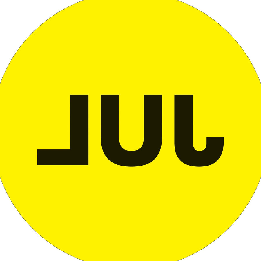 1 in Fluorescent Yellow Circle JUL Month Labels 500/Roll DL6729 - alias listing