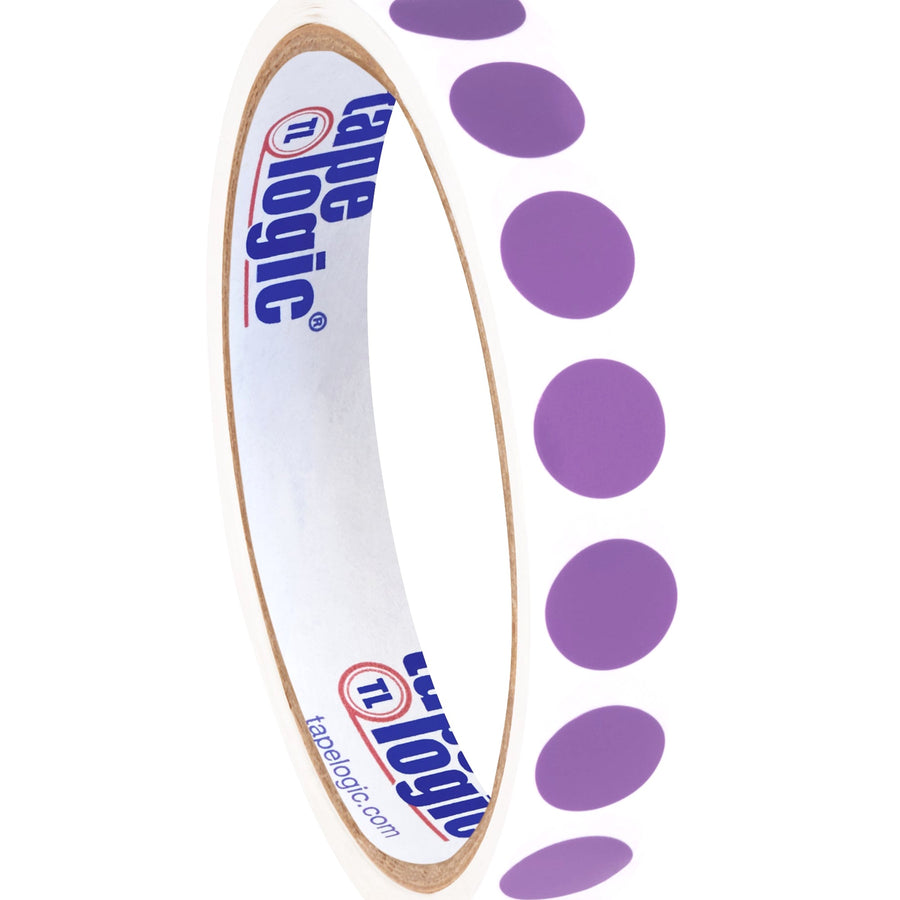 1/2 in Purple Circle Inventory Labels Paper 500/Roll DL690M - alias listing