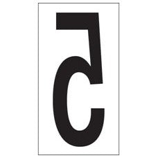 3.5 in 5 Vinyl Warehouse Number Labels 50/Case DL9305 - alias listing