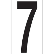 3.5 in 7 Vinyl Warehouse Number Labels 50/Case DL9307 - alias listing