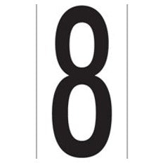 3.5 in 8 Vinyl Warehouse Number Labels 50/Case DL9308 - alias listing