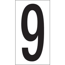 3.5 in 9 Vinyl Warehouse Number Labels 50/Case