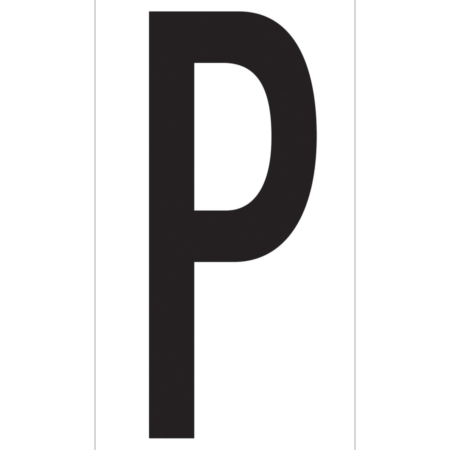 3.5 in P Vinyl Warehouse Letter Labels Permanent Adhesive 50/Case DL9310P - alias listing
