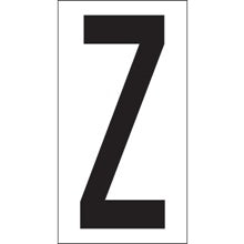 3.5 in Z Vinyl Warehouse Letter Labels 50/Case
