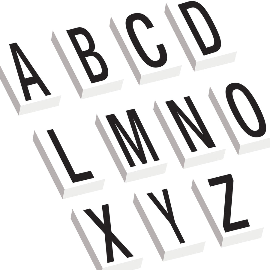 3.5 in Vinyl Warehouse Letter Labels Kit Permanent Adhesive DL9316 - alias listing
