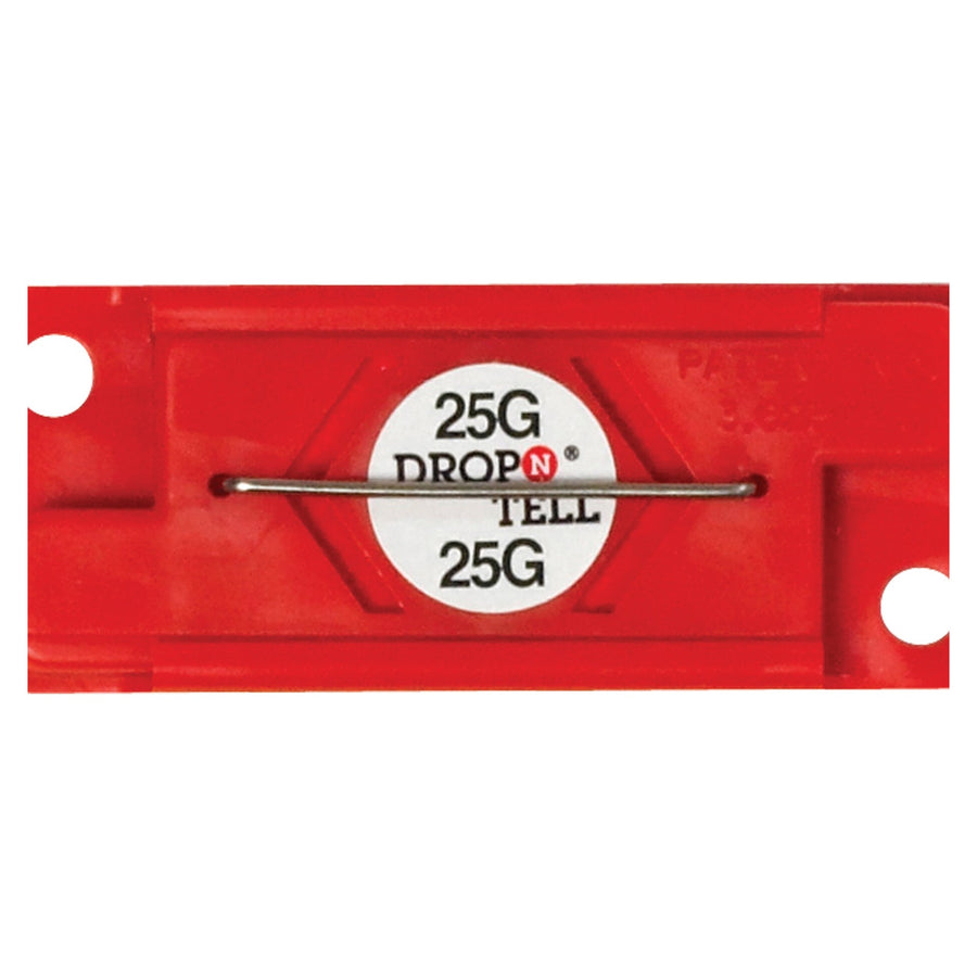 2 x 7/8 in Red 25G Drop-N-Tell Shock Indicators Self-Stick 25/Case DNT25