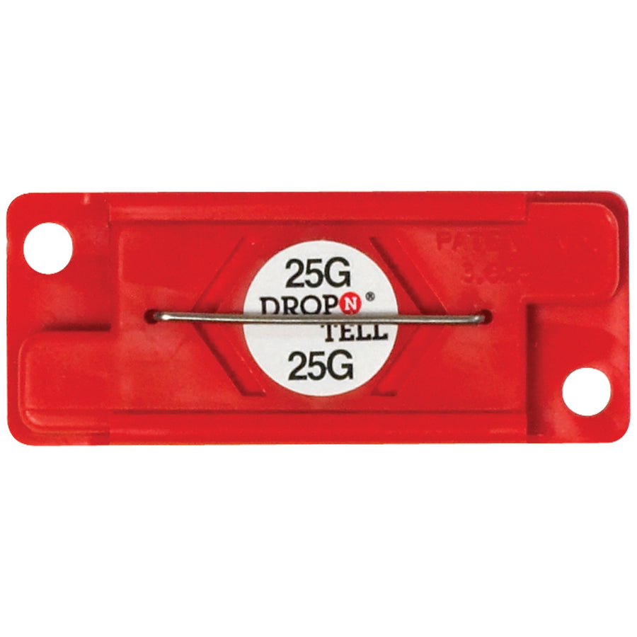 Protect your shipments with 25G Drop-N-Tell® self-stick shock indicators that instantly reveal impact damage during transit. These 2"x7/8" red detectors attach easily to packaging exteriors and include warning labels for receiver notification. Non-resettable design ensures damage accountability–sold as a case of 25.