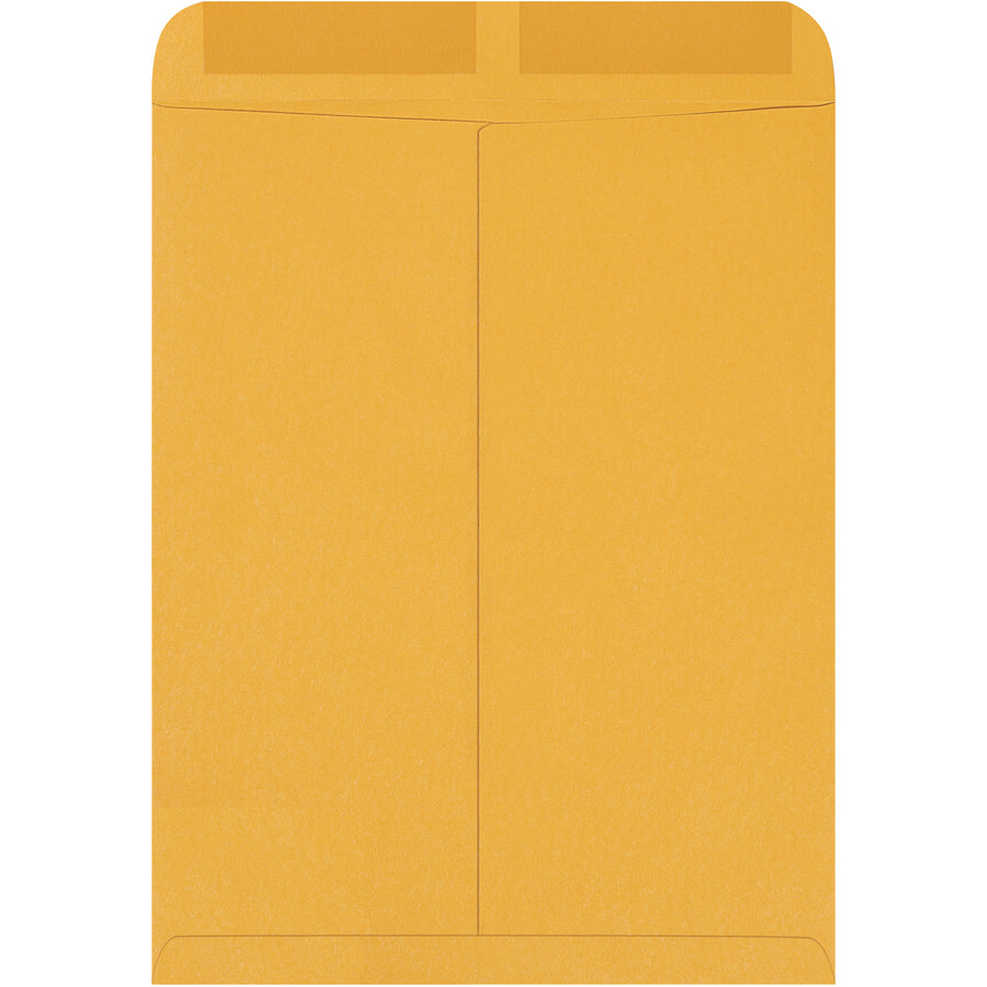 Professional-grade 15.5" x 12" kraft gummed envelopes with heavily gummed flaps for a tamper-evident, secure seal every time. Made from durable 28 lb. paper stock with opaque finish to protect contents. Sold in bulk case of 250–ideal for high-volume mailroom operations and shipping compliance.
