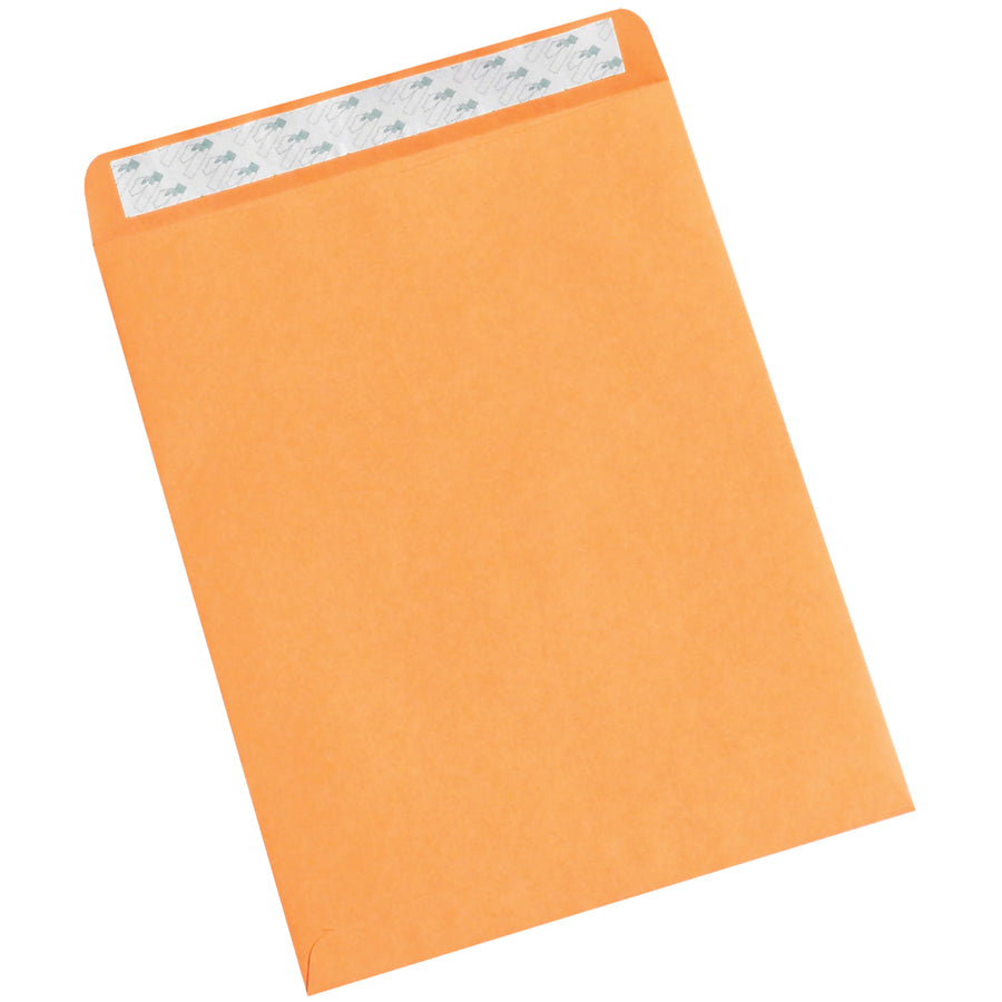 Speed up your mailroom with these 10 x 13" kraft self-seal envelopes that require zero moisture–just peel and seal. Built from 28 lb. durable paper stock and sold in a case of 500 units, these redi-strip mailers eliminate sealing delays and keep adhesive protected from dust for longer shelf life.