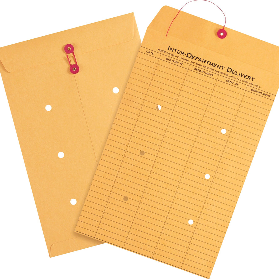 15x10 Kraft String Closure Inter-Department Envelopes 100/Case EN1092 - alias listing