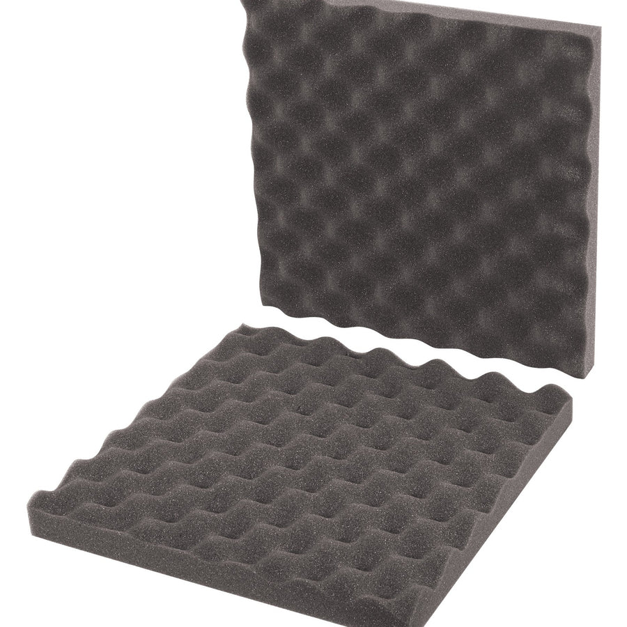 12x12x2 Charcoal Convoluted Foam Sheets 24/Case FCSC12122