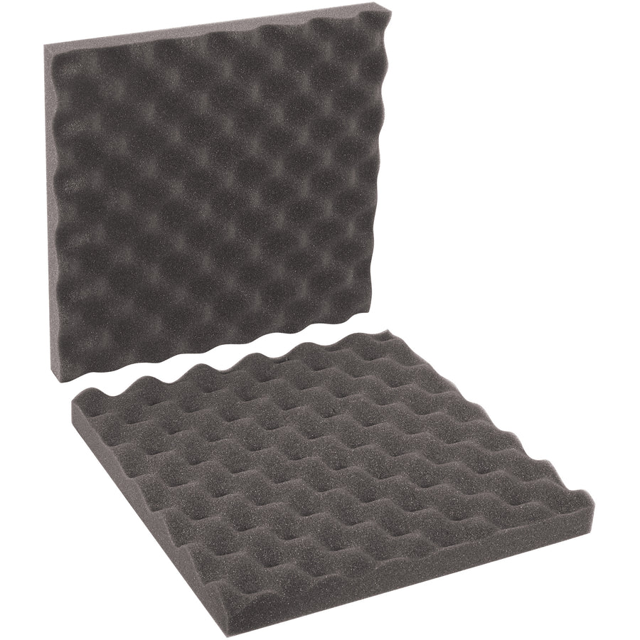 Professional-grade charcoal convoluted foam sets designed for precision goods shippers who demand reliable fragile item protection. Each 12x12x2" sheet features a 3/4" egg crate base with dual-layer cushioning to absorb impact during transit. Case of 24 sheets–lightweight, customizable, and ready to ship.