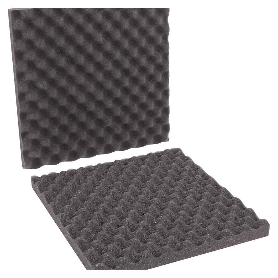 16x16x2 Charcoal Convoluted Foam Sheets 12/Case FCSC16162