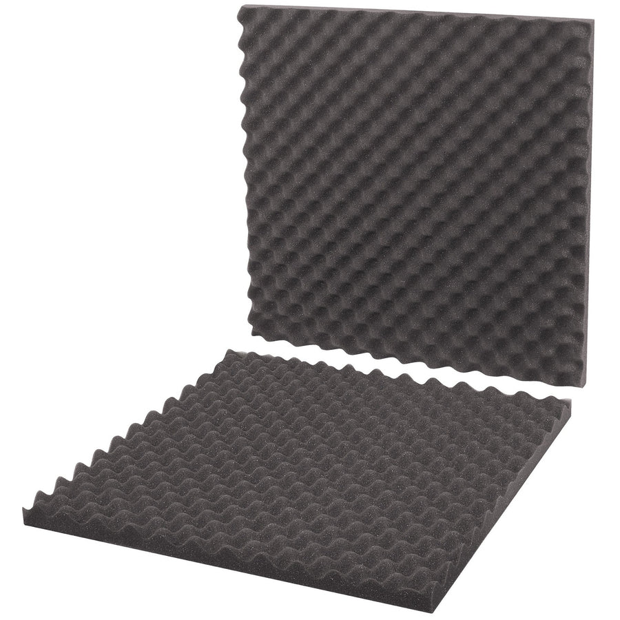 24x24x2 Charcoal Convoluted Foam Sheets 6/Case FCSC24242