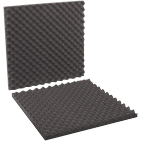 Professional-grade charcoal convoluted foam cushioning designed for precision goods shippers who demand reliable fragile item protection. Each case includes 6 sets of 24"x24"x2" foam sheets with egg crate surface pattern and 3/4" dense base layer. Lightweight, custom-cuttable polyurethane foam ideal for foam shippers, protection containers, and professional-looking carton padding.