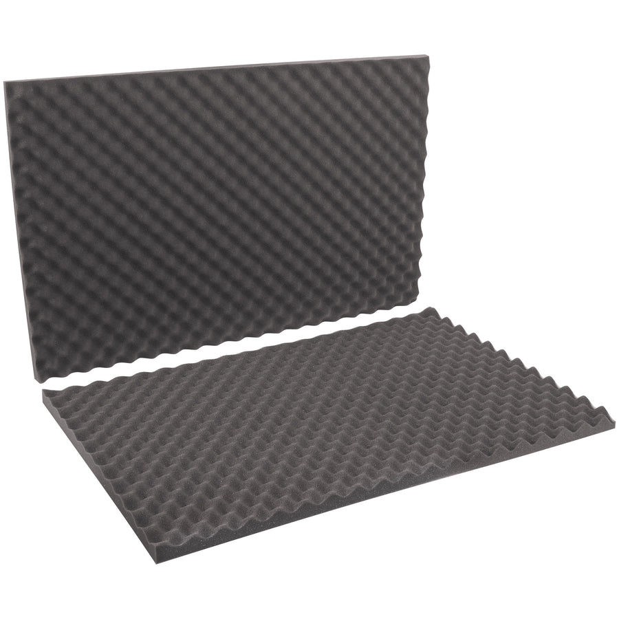 Professional-grade charcoal convoluted foam provides superior cushioning for precision goods and fragile items in shipment. Each case contains 9 sets (2 sheets per set) with a 3/4" base and 2" total depth–fully customizable to your exact protection needs. Lightweight polyurethane construction reduces shipping weight while delivering egg-crate style padding that keeps high-value products damage-free.