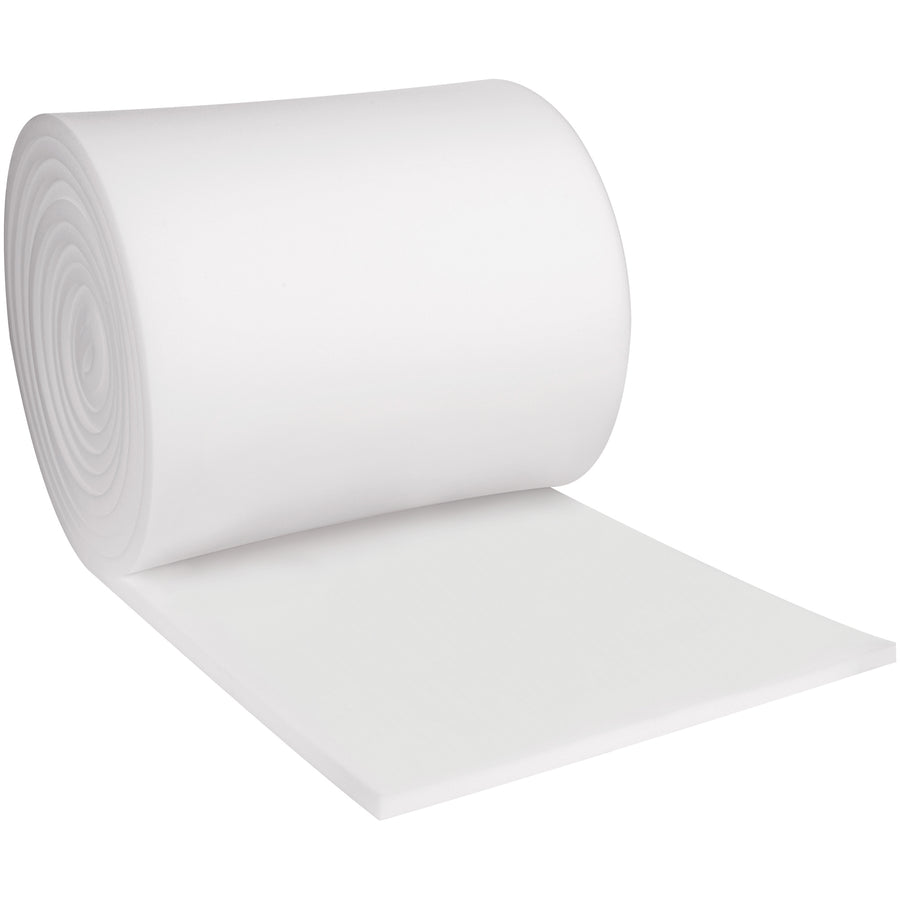 Protect high-value shipments with this premium 1" x 12" x 36' cloud foam roll. Made from soft, reusable polyurethane foam that delivers superior cushioning density for fragile goods. Mildew-resistant and lightweight–ideal for precision goods shippers who demand reliability.