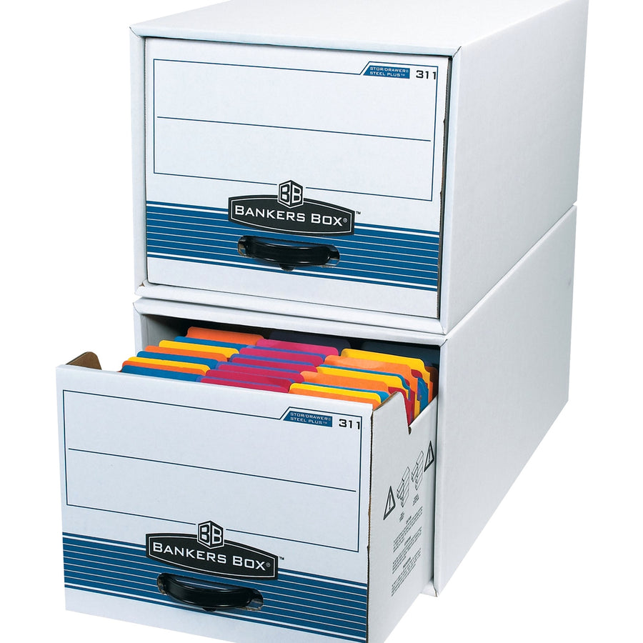 24x12x10 Corrugated File Storage Drawers Steel Frame 6/Case FSB700