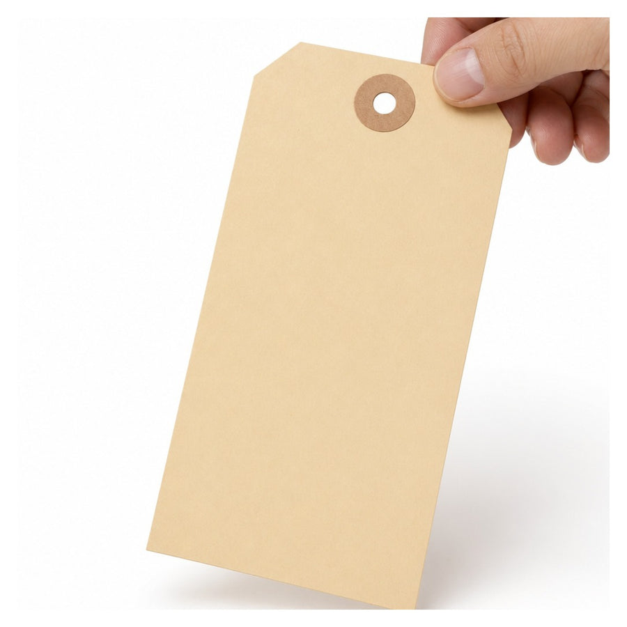 5 1/4 x 2 5/8 in 13 Pt Manila Shipping Tags Tear-Resistant 250-Pack G10061250PK - alias listing