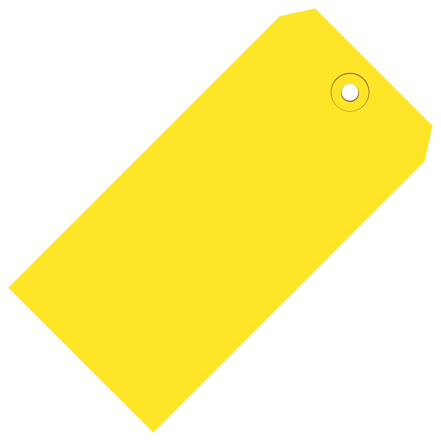 2 3/4 x 1 3/8 in 13 Pt Yellow Shipping Tags 1000/Case G11011C - alias listing